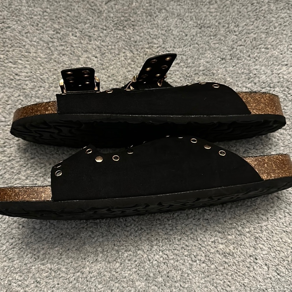 Bamboo Studded Slides, Sz 6 - Picture 3 of 6